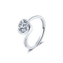 Heart Shape Adjustable Open-ended Ring - £31.99 GBP