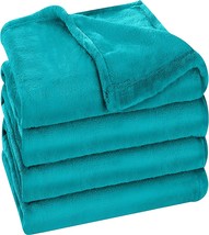 Utopia Bedding Fleece Blanket Full Size Turquoise 300Gsm Luxury, 90X84 Inches - £26.73 GBP