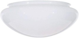 White Mushroom Glass Shade Measuring 7.5 Inches With A Fitting, 7/8 Inches. - $30.95