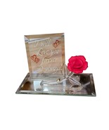 Baron Glass Forever Red Rose “I will Love you forever and always” 22kt Gold - $26.05 CAD