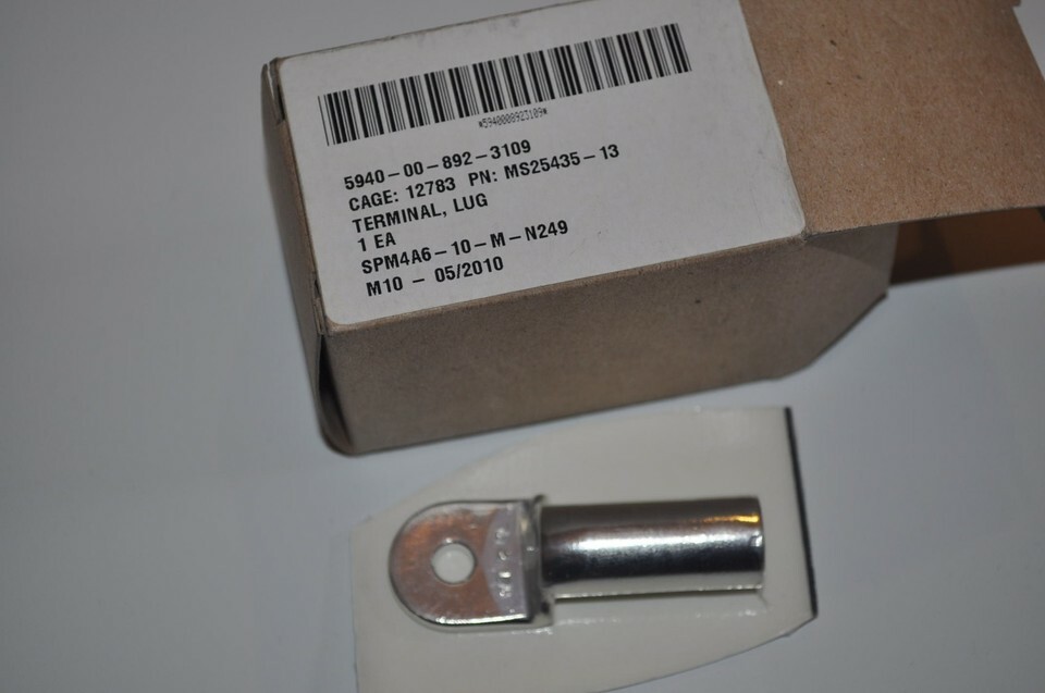 NEW Sealed Aerospace Large size Lug Terminal by Coast Air Arvan pn- MS25... - $71.87