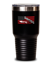 30 oz Tumbler Stainless Steel Insulated  Funny American Flag Diver Scuba  - £27.69 GBP
