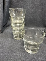 Set Of 4 Libbey Glass Rocks Glasses Vintage Heavy And Thick 3 1/4” Tall X 3” Rim - £12.66 GBP