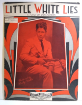 Walter Donaldson Little White Lies Sheet Music 1930 Rudy Vallee Manning ... - $14.25