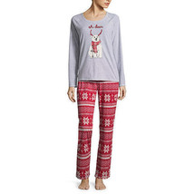 NWT $42 simply chic Women 2 Piece Pajama Set soft micro fleese long slee... - $23.75