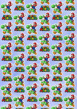 MARIO Gift Wrap - Super Mario Wrapping Paper - 2 x A2 Sheets Per Order - $5.42