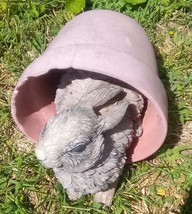 Rabbit In A Pot Outside Yard Decor - £13.39 GBP