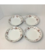 Set of 4 Vintage Dynasty Fine China Salad Soup Bowls Copenhagen Florel 8... - $28.05