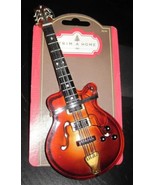 Vintage CHRISTMAS Hanging Novelty Classic Acoustic Guitar ORNAMENT - $12.99