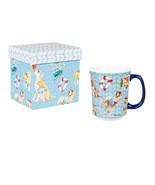 Summer Fun Beach Dogs Ceramic Coffee Mug Tea Cup 14 oz - $490.07 MXN