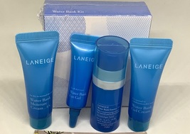 4 Items Kits Laneige Water Bank Moisture Cream,Eye Gel,Essence+Gel Cream= 33ml - £23.97 GBP
