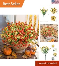 Stylish Faux Fall Flowers with Eucalyptus - 12 Bundles for Elegant Arran... - $728.59 MXN