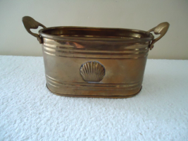 Vintage Made In India Copper / Brass Oval Shaped Planter &quot; GREAT COLLECT... - $38.32