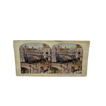 Antique Stereoscope Card 1925 Luna Park Coney Island New York - £15.54 GBP