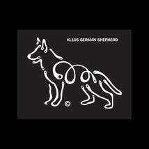 German Shepherd K Line Dog Breed Window Tattoo Decal - £7.70 GBP