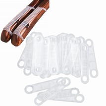 50 Pcs Clear Non-Slip Rubber Clothes Hanger Grips Transparent Strips Clothes Rac - $12.99