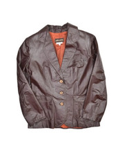 Vintage Split End LTD Leather Jacket Womens 13 Dark Brown Blazer 70s Style - £27.94 GBP