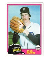 Jack Morris 1981 Topps #572 Detroit Tigers HOF &#39;18 WS MVP All-Star (5) W... - £2.38 GBP