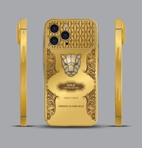 Custom 24k Gold Apple iPhone 15 Pro Max Engraved Diamond Incrustations 1 TB - £3,807.95 GBP