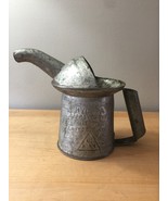 Vintage 50s Lawson Cinti Galvanized Tin Quart Oil Filler Can - $655.20 MXN