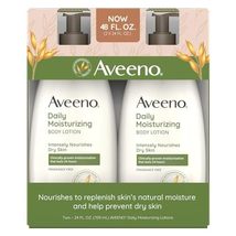 Aveeno Daily Moisturizing Body Lotion for Dry Skin, (2x24 FL. OZ (48 FL.... - £21.96 GBP