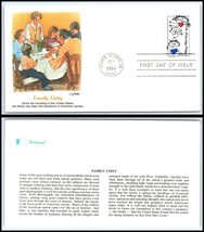 1984 US FDC Cover - Family Unity, Shaker Heights, Ohio F16 - £2.34 GBP