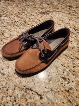 Sperry Top Sider 0195412 Mens 2-Eye Brown Leather Boat Deck Shoes Loafers Sz 9.0 - $79.20