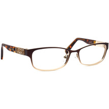 Jimmy Choo Eyeglasses JC 124 VUQ Brown/Gold Crystals Rectangular Italy 5... - £153.10 GBP