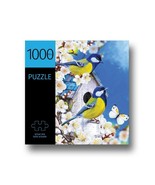 Blue Bird Jigsaw Puzzle 1000 Piece Cherry Blossoms 27&quot; x 20&quot; Durable Fit... - £15.56 GBP