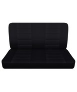 Fits 1973 Chevy Nova 2dr coupe Black cotton Rear bench seat covers - $83.79