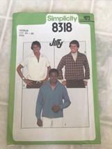 Simplicity Vintage Sewing Pattern 8318 Mens 38 40 Shirt Jiffy Pullover T... - $19.34