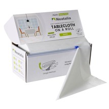 300 Ft White Premium Disposable Waterproof Cover Table Cloth Rolls For Outdoor P - £75.01 GBP