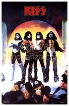 KISS Band 1977 Love Gun Custom 23 x 36 Poster Print - Aucoin Music Memor... - £34.69 GBP