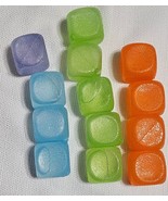 Set of 13 Plastic Reusable Ice Cubes Assorted Color - $189.11 MXN