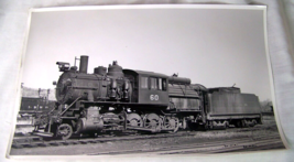 c1940 ANTIQUE LEHIGH VALLEY TRAIN ENGINE #60 RAILROAD PHOTO L&amp;HR - $34.64