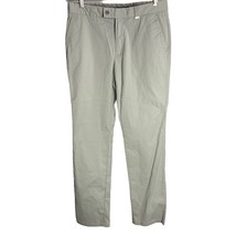 Cutter &amp; Buck Athletic Golf Pants 32 Grey Pockets Mid Rise Stretch Flat ... - $35.32