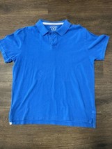 Roebuck &amp; Co Mens Short Sleeve Blue  Polo Shirt Size X-Large Button Up - £11.17 GBP