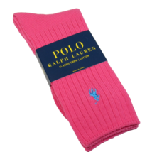 Polo Ralph Lauren Men&#39;s Classic Crew Socks Bright Pink Size 10-13 - £9.41 GBP