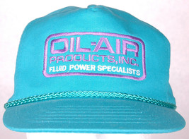 OIL-AIR PRODUCTS INC Hat-Snapback-Fluid Power Specialist-Aqua Blue-Cap-R... - $28.04