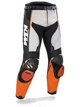 Ktm Racing Biker Motorcycle Leather Armoured Trouser Motorbike Leather Pants New - $179.00