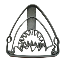 6x Shark Face Teeth Fondant Cutter Cupcake Topper 1.75 IN USA FD5064 - £6.38 GBP