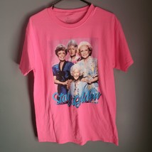 The Golden Girls &quot;Stay Golden&quot; T-Shirt Size Medium Hot Pink Short Sleeves - £19.46 GBP