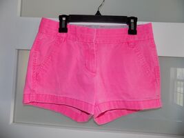 J.Crew Flat Front Chino Broken-in Shorts Hot Pink SIZE 00 WOMEN'S - $20.00