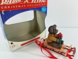 Radio Flyer Teddy Bear Classic Sled Christmas Ornament Model 110 - $18.80