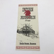 Indian Mountain Lodge Brochure Eureka Springs Arkansas 1990&#39;s - $128.30 MXN