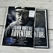 John Wayne Adventure 3-Pk DVD 3 Disc Donovan’s Reef Harari! In Harm’s Way New! - £6.13 GBP