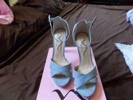 Nina light grey Stiletto Heel  Size 9  with jewel embellisments - $14.99