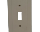Vintage P&amp;S Uniline Ivory Single Toggle Light Switch Plate Cover w/ Lines - £5.51 GBP