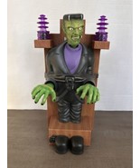 HallowScream Animated Frankenstein Electric Chair Shaking Halloween 1996... - $49.22 CAD