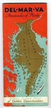 DEL MAR VA Peninsula of Plenty Booklet 1920&#39;s Delaware Maryland Virginia - £43.53 GBP